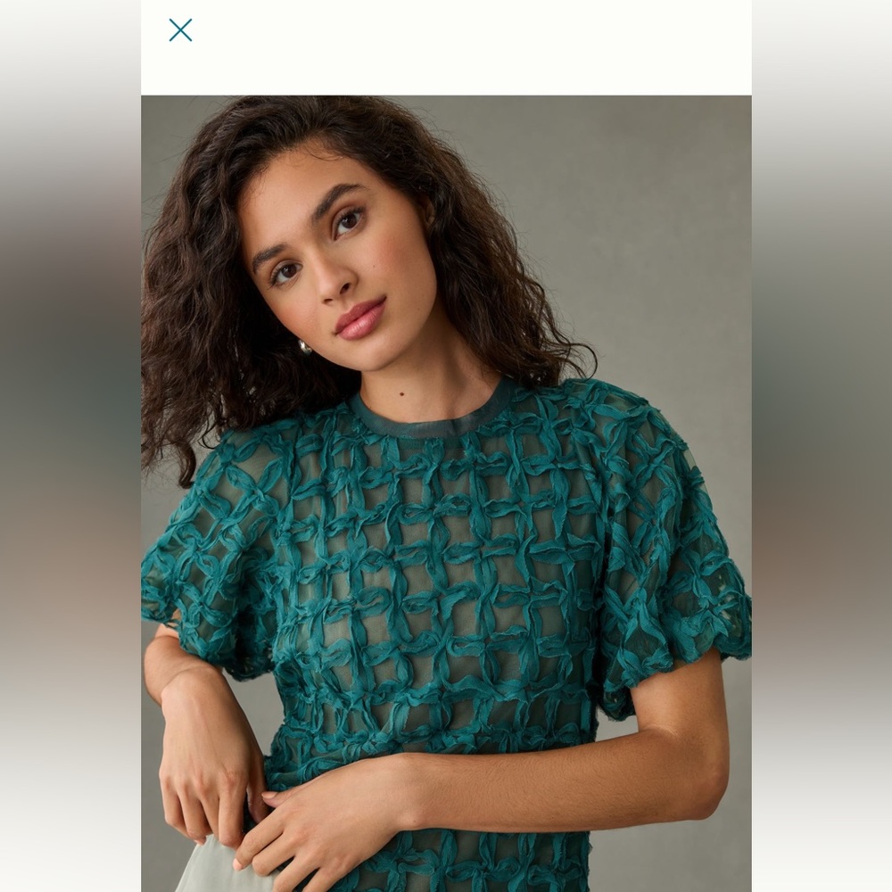 Anthropologie Sarah Hann Blouse.  Size Smalll